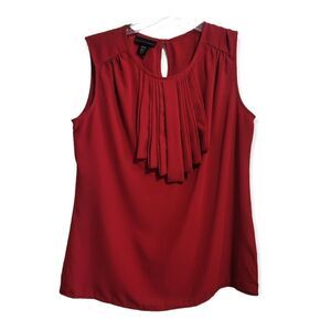 Apostrophe red dressy tank